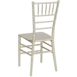 English Elm HERCULES Series Stacking Chiavari Chair - Elegant, Durable Seating for Events with Compact Storage Options Champagne LE-CHAMP-M-GG