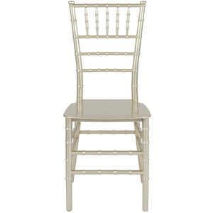 English Elm HERCULES Series Stacking Chiavari Chair - Elegant, Durable Seating for Events with Compact Storage Options Champagne LE-CHAMP-M-GG