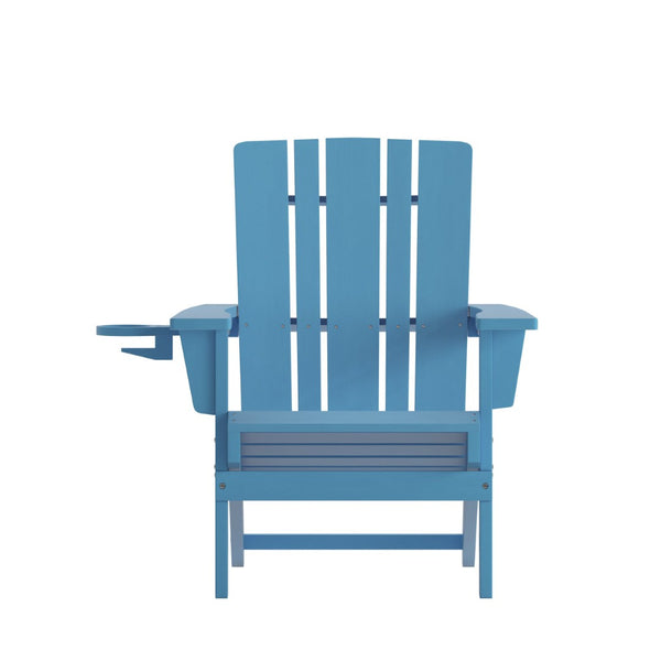 English Elm Halifax Adirondack Chair - Stylish, Weather-Resistant HDPE for Ultimate Comfort & Easy Maintenance Blue LE-HMP-1045-10-BL-GG