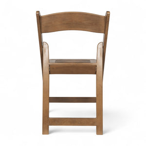 English Elm HERCULES Commercial Lightweight Wood-Look Resin Folding Event Chair for Indoor/Outdoor Use Chestnut LE-L-1-CHSNT-SLAT-GG