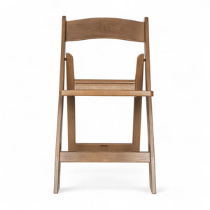 English Elm HERCULES Commercial Lightweight Wood-Look Resin Folding Event Chair for Indoor/Outdoor Use Chestnut LE-L-1-CHSNT-SLAT-GG