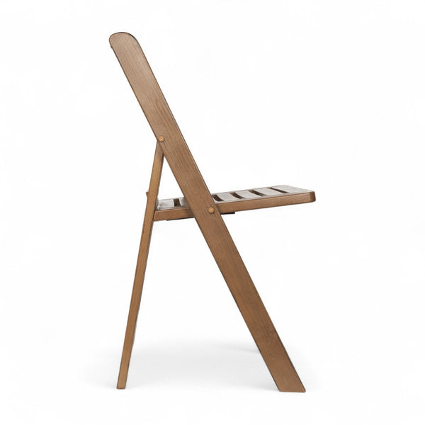English Elm HERCULES Commercial Lightweight Wood-Look Resin Folding Event Chair for Indoor/Outdoor Use Chestnut LE-L-1-CHSNT-SLAT-GG