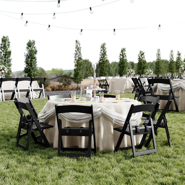 English Elm HERCULES Kids Folding Chair – Durable, Lightweight, Waterproof Seat for Indoor and Outdoor Events Black LE-L-1K-BK-GG