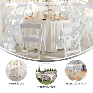 English Elm HERCULES Kids Folding Chairs Set of 2 | Durable, Lightweight Resin with Padded Seats for Events 2-LE-L-1K-GG