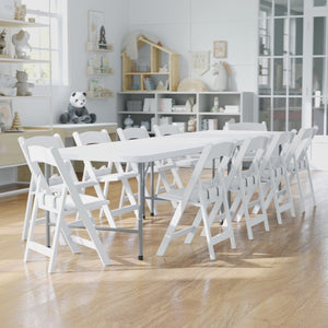 English Elm HERCULES Kids Folding Chairs Set of 2 | Durable, Lightweight Resin with Padded Seats for Events 2-LE-L-1K-GG