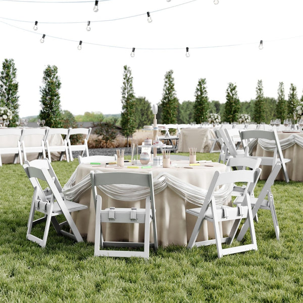 English Elm HERCULES Kids Folding Chairs Set of 2 | Durable, Lightweight Resin with Padded Seats for Events 2-LE-L-1K-GG