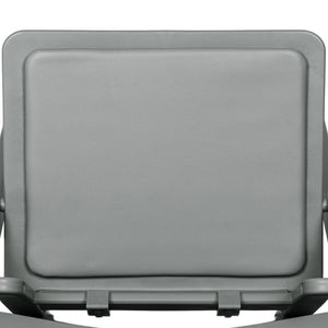 English Elm HERCULES Kids Folding Chair – Durable, Lightweight, Waterproof Seat for Indoor and Outdoor Events Gray LE-L-1K-GY-GG