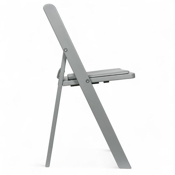 English Elm HERCULES Kids Folding Chair – Durable, Lightweight, Waterproof Seat for Indoor and Outdoor Events Gray LE-L-1K-GY-GG