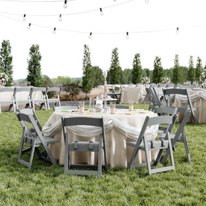 English Elm HERCULES Kids Folding Chair – Durable, Lightweight, Waterproof Seat for Indoor and Outdoor Events Gray LE-L-1K-GY-GG