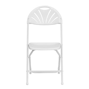 English Elm 2 Pack HERCULES Series Folding Chairs with 650 lb Capacity for Events, Home Use, and Storage Solutions White 2-LE-L-4-WHITE-GG