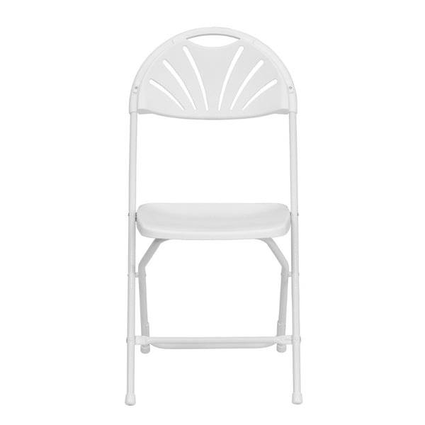 English Elm 2 Pack HERCULES Series Folding Chairs with 650 lb Capacity for Events, Home Use, and Storage Solutions White 2-LE-L-4-WHITE-GG