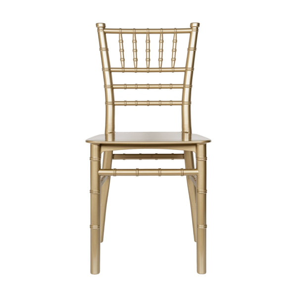 English Elm HERCULES Child Size Transparent Chiavari Chair – Elegant, Durable Seating for Events & Everyday Fun Gold LE-L-7K-GD-GG