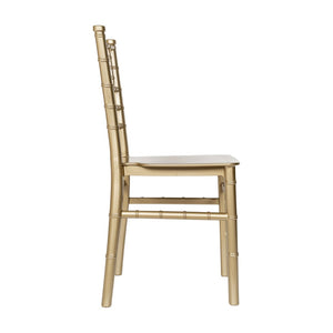 English Elm HERCULES Child Size Transparent Chiavari Chair – Elegant, Durable Seating for Events & Everyday Fun Gold LE-L-7K-GD-GG