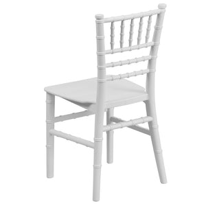 English Elm HERCULES Child Size Transparent Chiavari Chair – Elegant, Durable Seating for Events & Everyday Fun White LE-L-7K-WH-GG