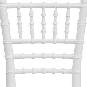 English Elm HERCULES Child Size Transparent Chiavari Chair – Elegant, Durable Seating for Events & Everyday Fun White LE-L-7K-WH-GG
