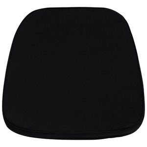 English Elm Louise Soft Fabric Chiavari Chair Cushion for Enhanced Comfort and Style at Events and Home Use Black LE-L-C-BLACK-GG