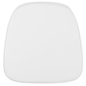 English Elm Louise Soft Fabric Chiavari Chair Cushion for Enhanced Comfort and Style at Events and Home Use Snow White LE-L-C-SN-WH-GG