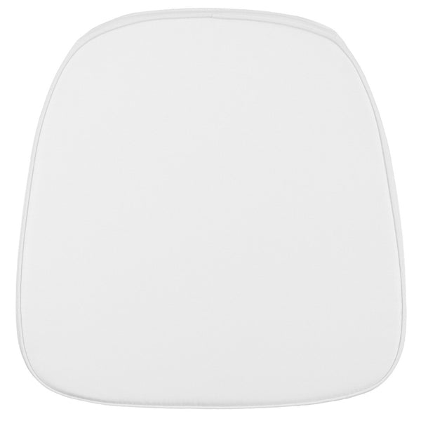 English Elm Louise Soft Fabric Chiavari Chair Cushion for Enhanced Comfort and Style at Events and Home Use Snow White LE-L-C-SN-WH-GG