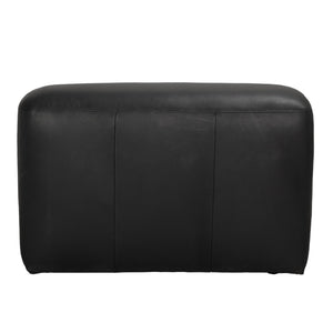 Noir Augustus Modular Sofa – Sculpted Santosa Matte Black Leather for Luxurious Comfort and Style B LEA-AS003B