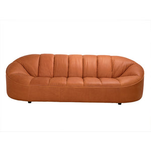 Noir Amadeus Sofa in Luxurious Roman Red Leather - Timeless Style & Comfort for Any Living Space LEA-AS005RR