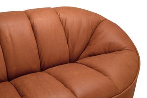 Noir Amadeus Sofa in Luxurious Roman Red Leather - Timeless Style & Comfort for Any Living Space LEA-AS005RR