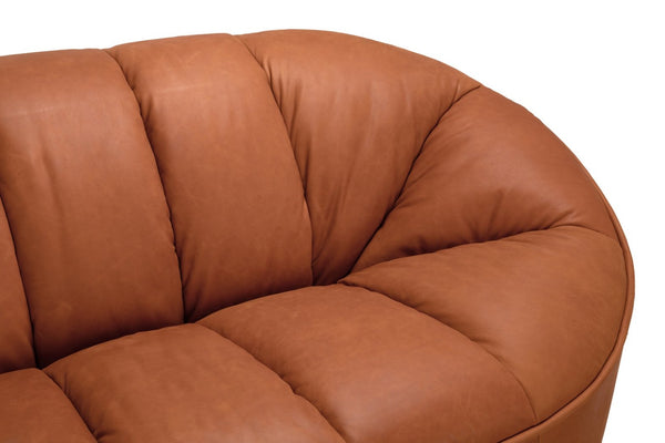 Noir Amadeus Sofa in Luxurious Roman Red Leather - Timeless Style & Comfort for Any Living Space LEA-AS005RR