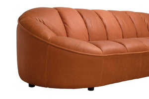 Noir Amadeus Sofa in Luxurious Roman Red Leather - Timeless Style & Comfort for Any Living Space LEA-AS005RR