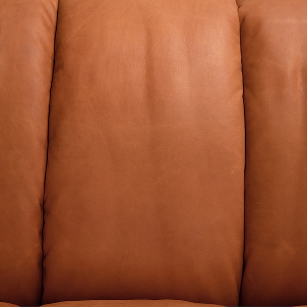 Noir Amadeus Sofa in Luxurious Roman Red Leather - Timeless Style & Comfort for Any Living Space LEA-AS005RR