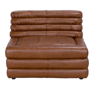 Noir Bandera Sofa: Luxurious Roche Tan Leather Comfort with Timeless Design for Modern Living Spaces 1A LEA-AS015A-1ABR