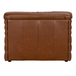 Noir Bandera Sofa: Luxurious Roche Tan Leather Comfort with Timeless Design for Modern Living Spaces 1A LEA-AS015A-1ABR