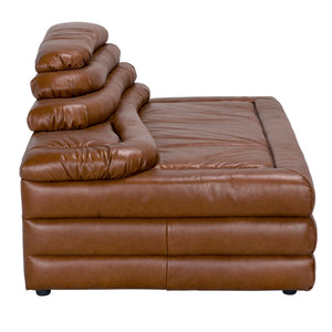 Noir Bandera Sofa: Luxurious Roche Tan Leather Comfort with Timeless Design for Modern Living Spaces CI LEA-AS015A-CLBR