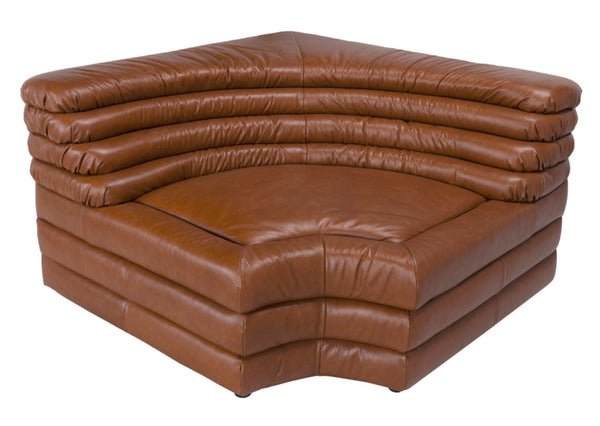 Noir Bandera Sofa: Luxurious Roche Tan Leather Comfort with Timeless Design for Modern Living Spaces Sc LEA-AS015A-SCBR
