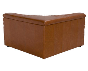 Noir Bandera Sofa: Luxurious Roche Tan Leather Comfort with Timeless Design for Modern Living Spaces Sc LEA-AS015A-SCBR