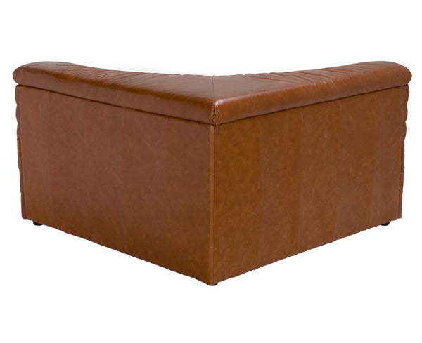 Noir Bandera Sofa: Luxurious Roche Tan Leather Comfort with Timeless Design for Modern Living Spaces Sc LEA-AS015A-SCBR