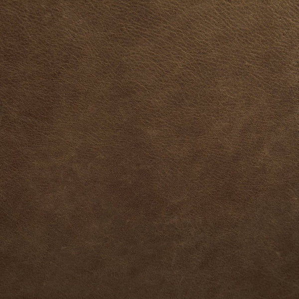 Noir Georgia Dining Chair - Orris Brown Leather with Sturdy Iron Frame for Timeless Dining Elegance LEA-C003BR