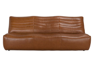 Noir Mcclain 3 Seater Sofa in Premium Leather - Timeless Comfort with Durable Design for Any Space Roche Tan LEA-S0591-3ABR