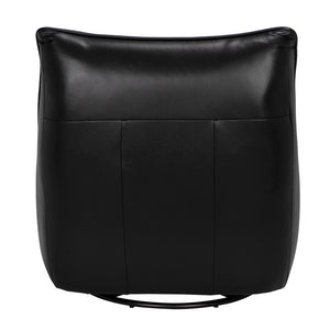 Mcclain Top Grain Leather Swivel Chair 360 Degree Modern Accent for Living Room