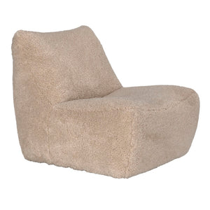 Noir Mcclain Swivel Chair - Cozy Camel Teddy Fleece Accent for Modern Living Rooms & Relaxing Nooks LEA-S0592B-01