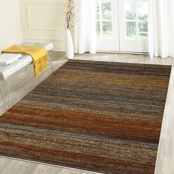 Amer Rugs Legacytransitional Hand-knotted Geometric Area Rug – Artisan Craftsmanship In Luxurious Wool Design Orange Wool Leg140203