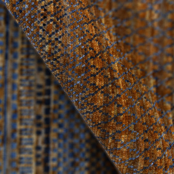 Amer Rugs Legacytransitional Hand-knotted Geometric Area Rug – Artisan Craftsmanship In Luxurious Wool Design Orange Wool Leg140203