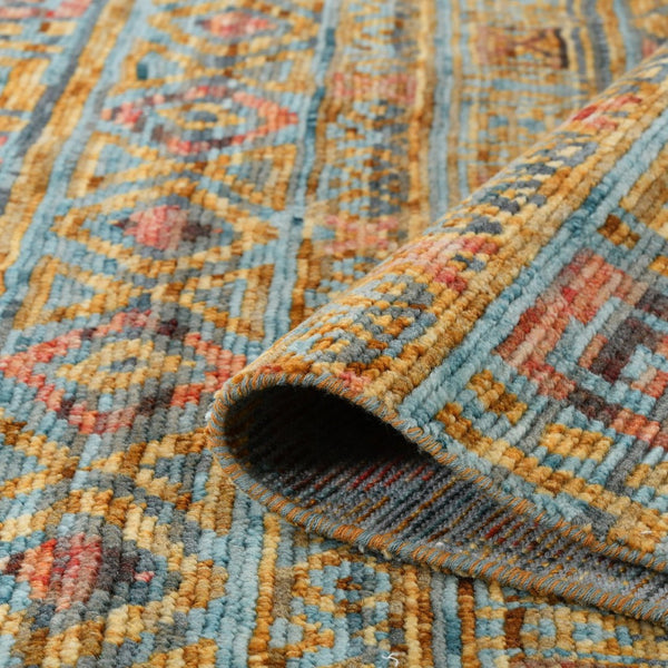 Amer Rugs Legacytransitional Hand-knotted Geometric Area Rug – Artisan Craftsmanship In Luxurious Wool Design Orange Wool Leg400203