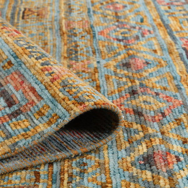 Amer Rugs Legacytransitional Hand-knotted Geometric Area Rug – Artisan Craftsmanship In Luxurious Wool Design Orange Wool Leg400203