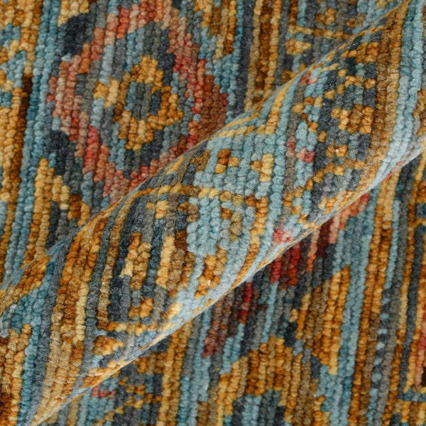 Amer Rugs Legacytransitional Hand-knotted Geometric Area Rug – Artisan Craftsmanship In Luxurious Wool Design Orange Wool Leg400203