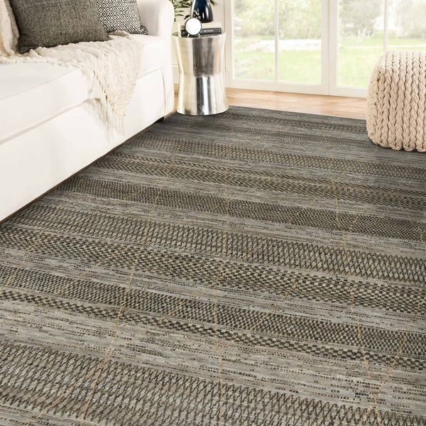 Amer Rugs Legacytransitional Hand-knotted Geometric Area Rug – Artisan Craftsmanship In Luxurious Wool Design Gray Wool Leg450203