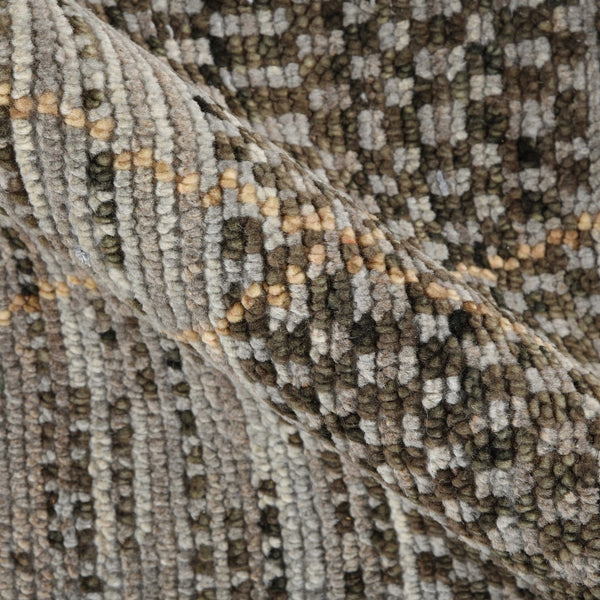 AMER Rugs Legacy  LEG-45 Hand-Knotted Handmade New Zealand Wool Transitional Geometric Rug Gray 10' x 14'