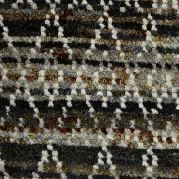 Amer Rugs Legacytransitional Hand-knotted Geometric Area Rug – Artisan Craftsmanship In Luxurious Wool Design Cooper Gray Wool Leg70203