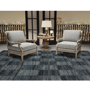 Amer Rugs Legacytransitional Hand-knotted Geometric Area Rug – Artisan Craftsmanship In Luxurious Wool Design Grayish Blue Wool Leg80203