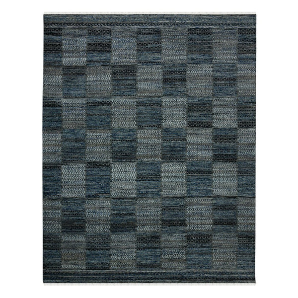Amer Rugs Legacytransitional Hand-knotted Geometric Area Rug – Artisan Craftsmanship In Luxurious Wool Design Grayish Blue Wool Leg80203