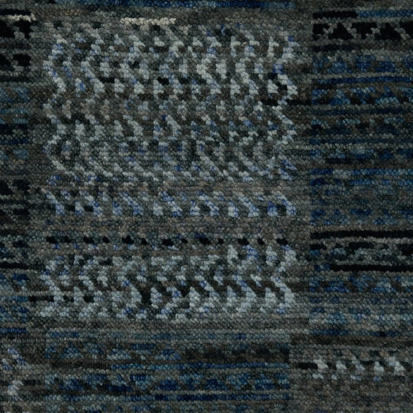 Amer Rugs Legacytransitional Hand-knotted Geometric Area Rug – Artisan Craftsmanship In Luxurious Wool Design Grayish Blue Wool Leg80203
