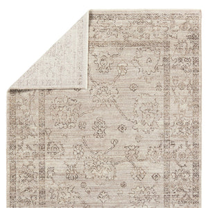 Jaipur Living Leila Camille Lei02 Powerloomed Machinemade 100% Polyester Traditional Floral Indoor Rug Tan, Brown 100% Polyester Rug155089
